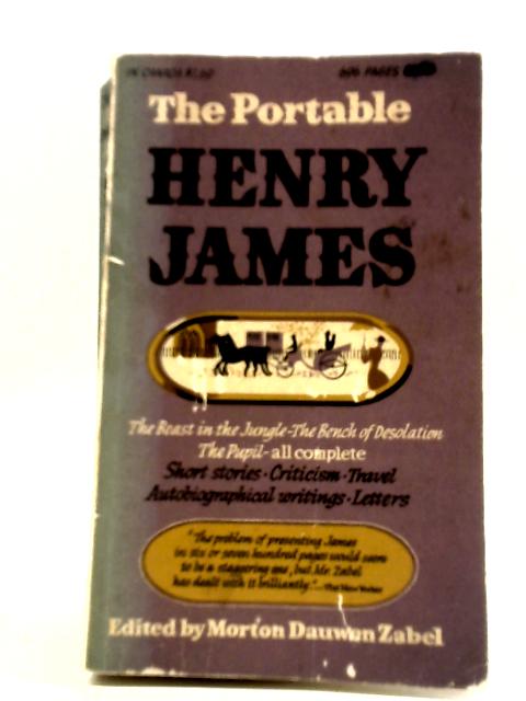 The Portable Henry James By Morton Dauwen Zabel