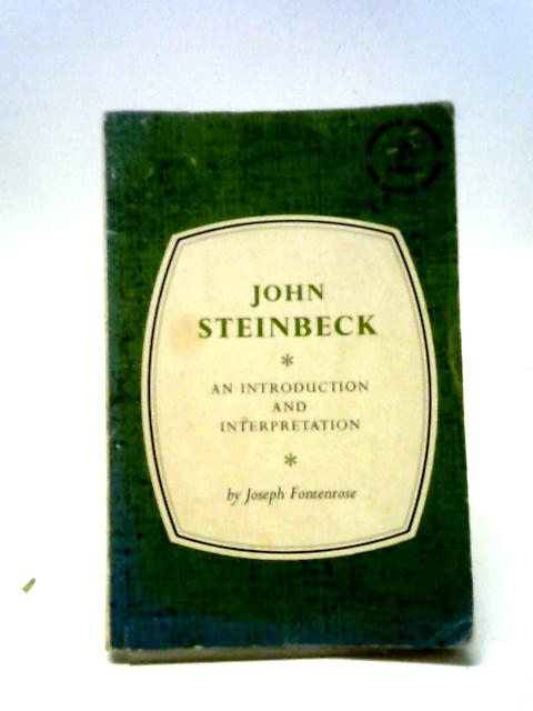 John Steinbeck (American Authors & Critics S.) By Joseph Fontenrose