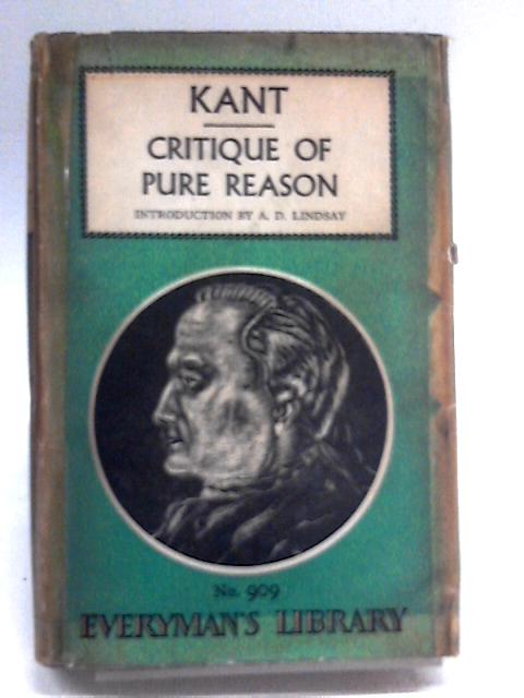 Critique of Pure Reason By Immanuel Kant