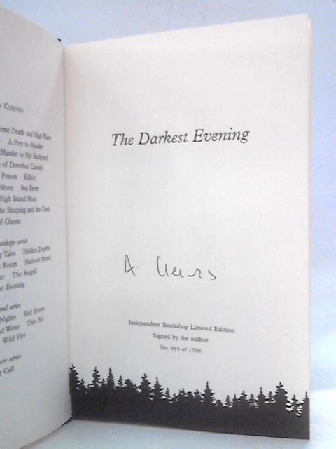 The Darkest Evening (Vera Stanhope) By Ann Cleeves