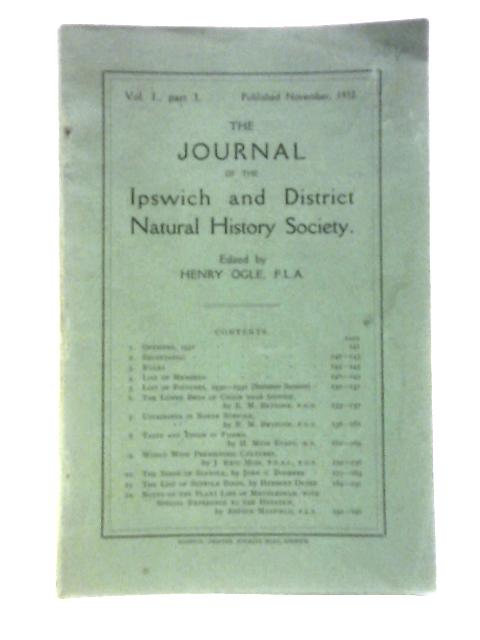 The Journal of the Ipswich and District Natural History Society. Vol. I. Part 3 von Henry Ogle (Ed.)