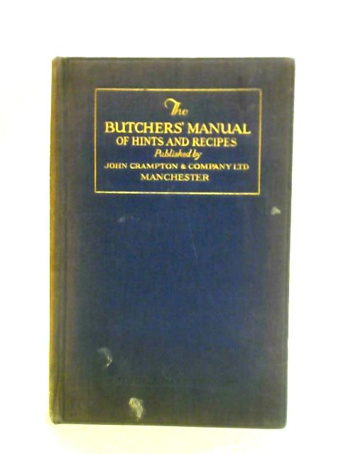 The Butchers' Manual von John A. Palframan