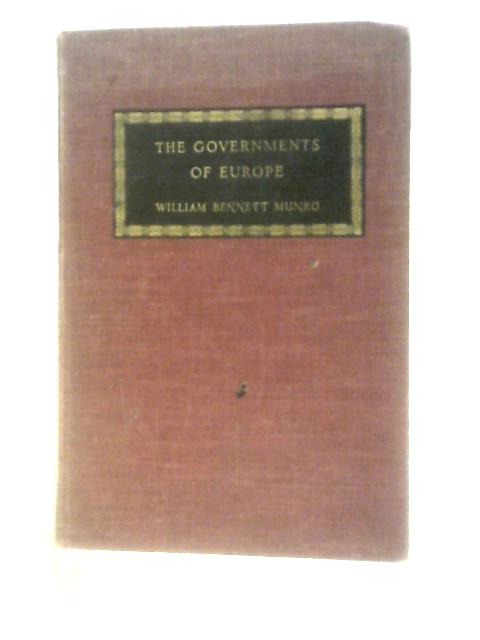 The Governments of Europe von William Bennett Munro