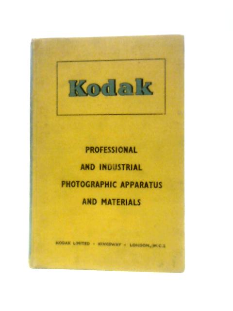 Catalogue and Price List of Kodak Professional Photographic Apparatus and Materials 1940 By Kodak Limited