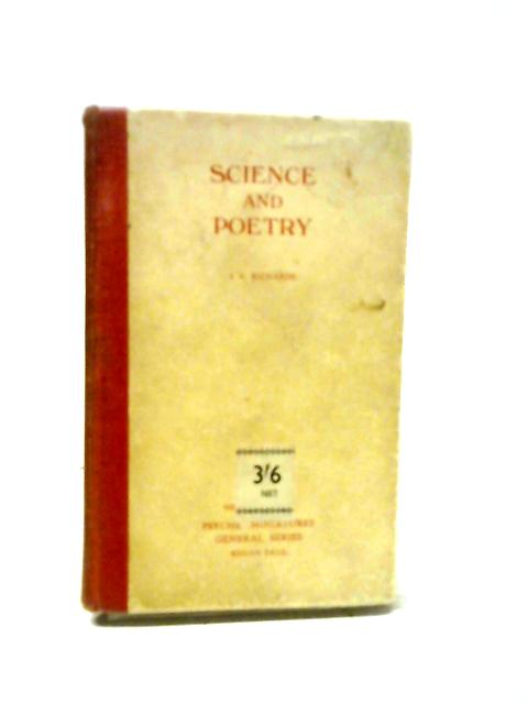 Science and Poetry von I A Richards