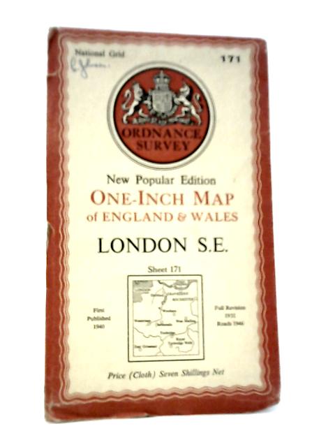 London S.E.One-inch Map of England and Wales Sheet 171