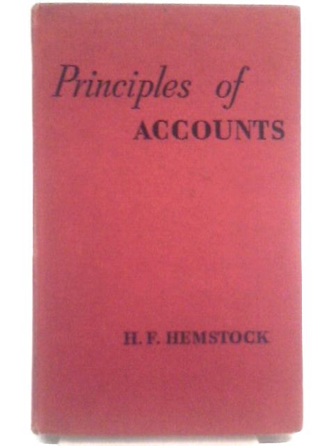 Princples of Accounts By H. F. Hemstock