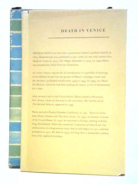 Death In Venice By Thomas Mann