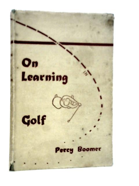 On Learning Golf By Percy Boomer