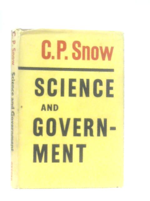 Science and Government By C. P. Snow