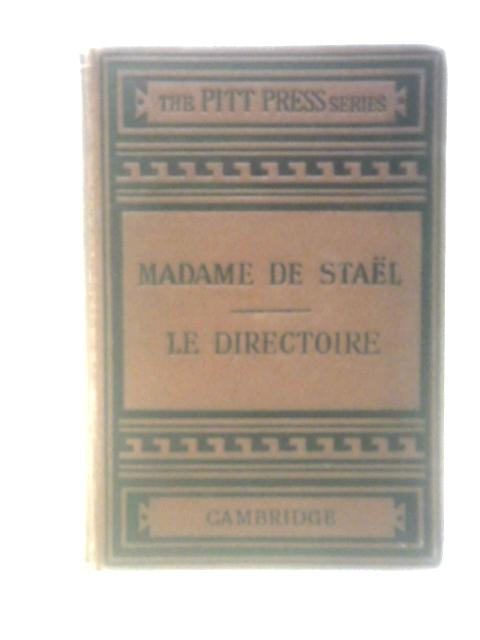 Le Directoire von Madame De Stael