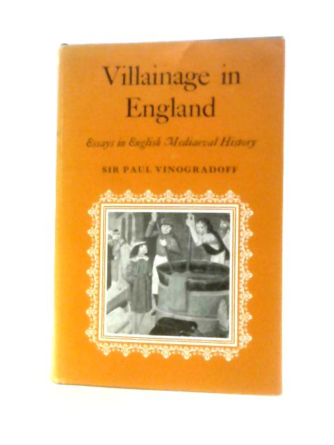 Villainage in England von Paul Vinogradoff