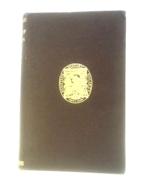 Diary of Sir Archibald Johnston, Lord Wariston: Vol. II: 1650-1654 By D.Hay Fleming (Ed.)