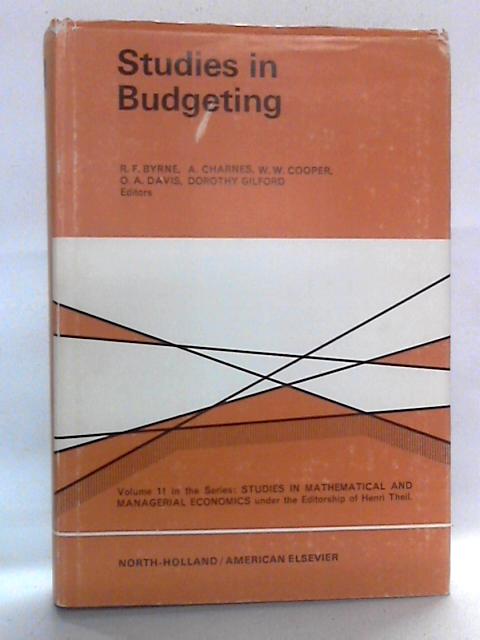 Studies in Budgeting von R.F. Byrne