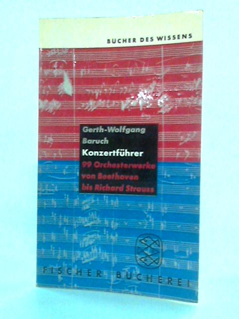 Konzertfuhrer By Gerth-Wolfgang Baruch