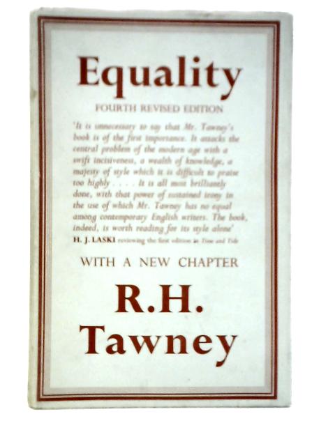 Equality By R.H.Tawney