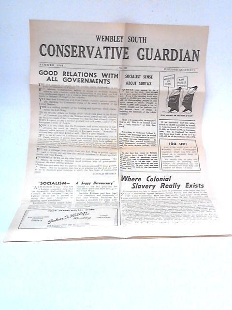 Wembley South Conservative Guardian No 100, Summer 1961 By unstated