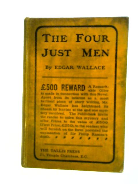 The Four Just Men By Edgar Wallace