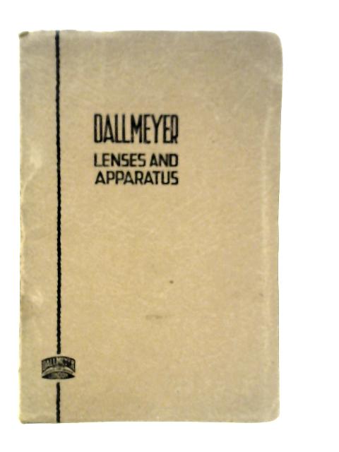 J.H.Dallmeyer Lenses and Apparatus Catalogue von Various