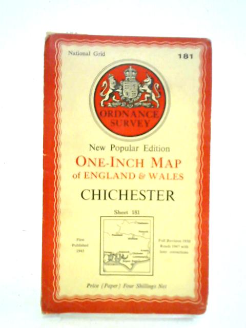 Chichester: New Popular Edition One-inch Map (1:63360) of England & Wales, Sheet 181 von Ordnance Survey