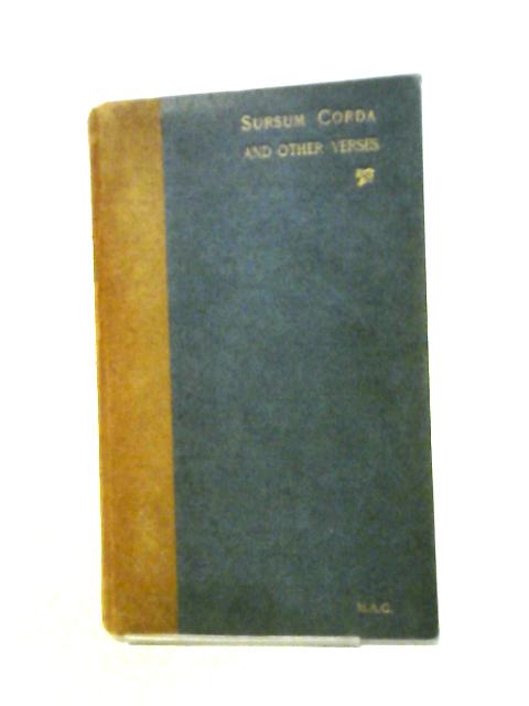 Sursum Corda, And Other Verses By Margaret A Causton