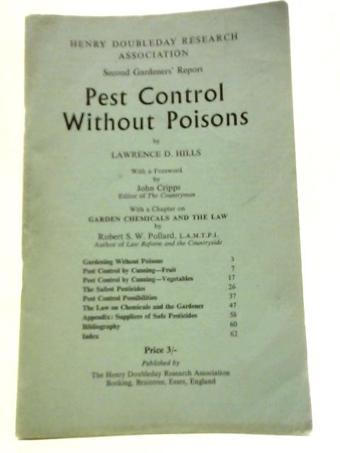 Pest Control Without Poisons von Lawrence D. Hills