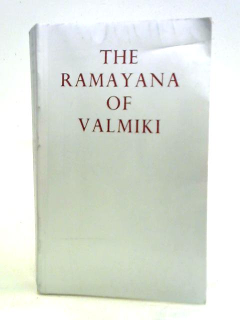 The Ramayana of Valmiki, Vol. II By Hari Prasad Shastri (trans)