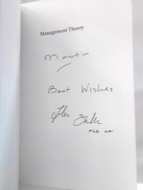 Management Theory By John Sheldrake