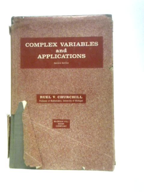 Complex Variables and Applications von Ruel V. Churchill