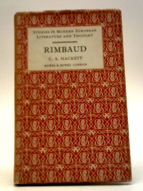 Rimbaud von C. A. Hackett