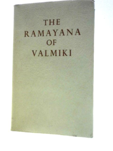 Ramayana of Valmiki: Vol. 1 von Hari Prasad Shastri (Trans.)