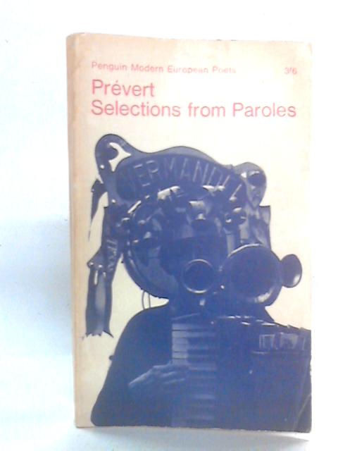 Selections from Paroles By Jacques Prevert