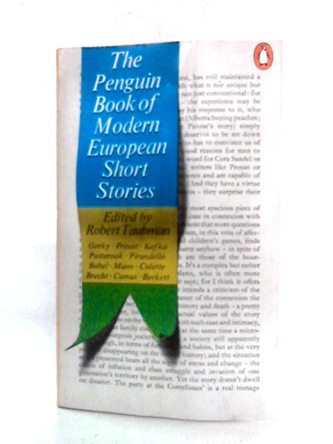 The Penguin Book of Modern European Short Stories By Maxim Gorky et al