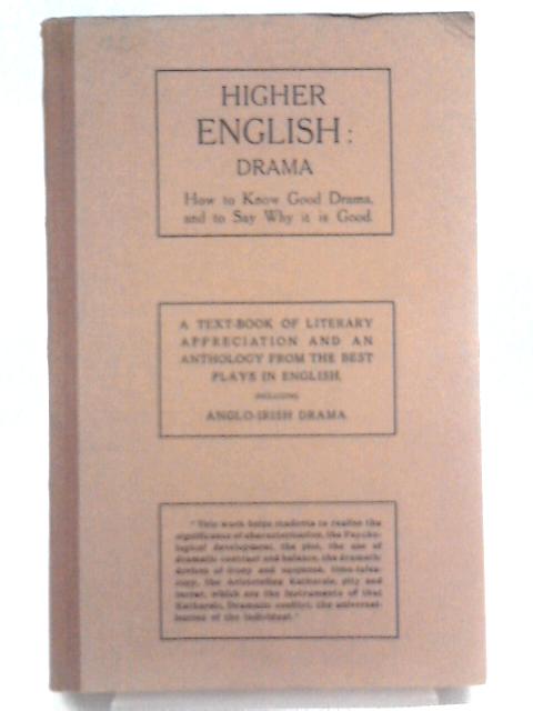 Higher English Drama von Peter F. McBrien