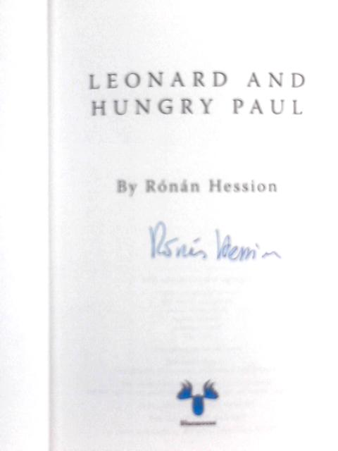 Leonard And Hungry Paul By Raonaan Hession