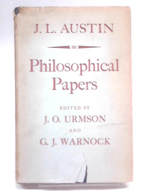 Philosophical Papers von J. L. Austin