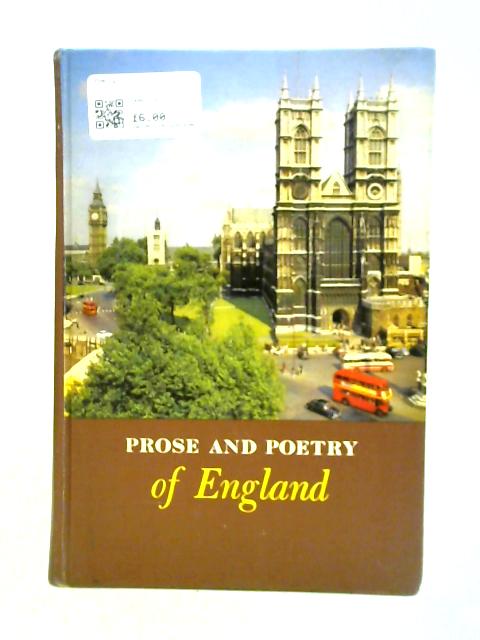 Prose and Poetry of England By Delmer Rodabaugh et. al.