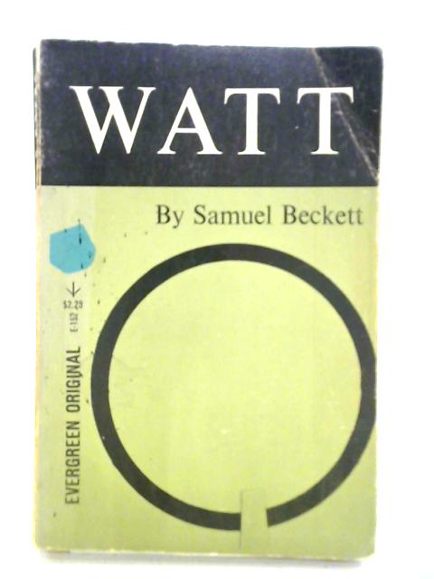 Watt By Samuel Beckett