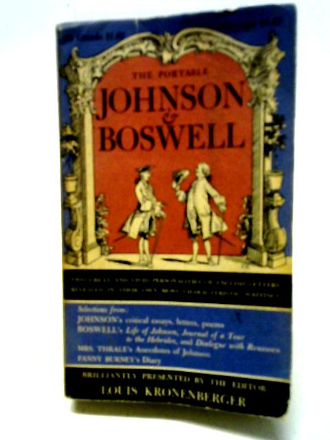 The Portable Johnson And Boswell By Dr Johnson and James Boswell