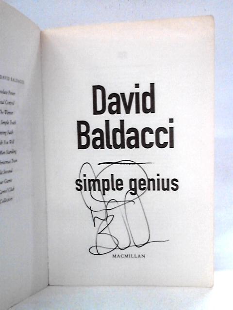 Simple Genius By David Baldacci