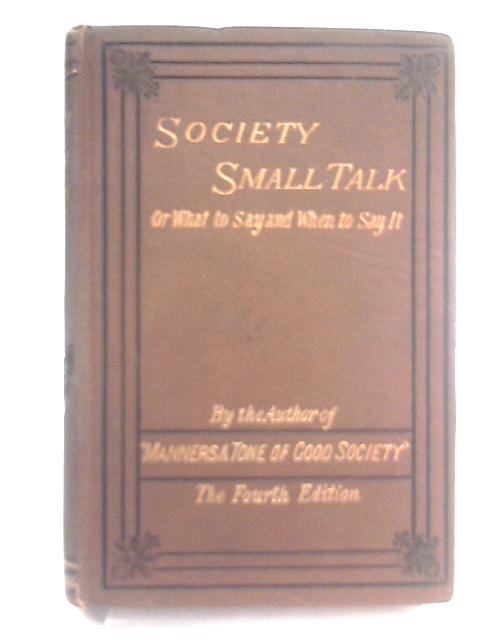 Society Small Talk By Unstated