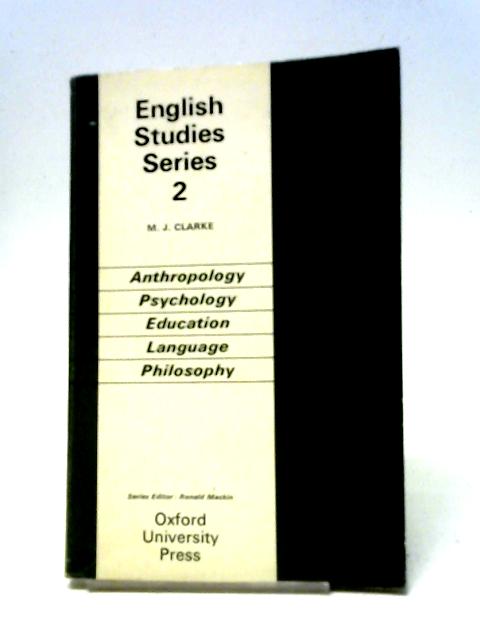 English Studies Series 2 By M. J. Clarke