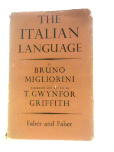 The Italian Language By Bruno Migliorini