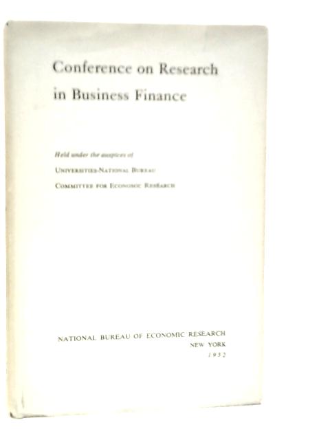 Conference on Research in Business Finance