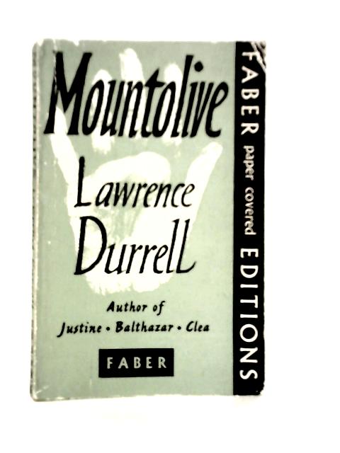 Mountolive By Lawrence Durrell