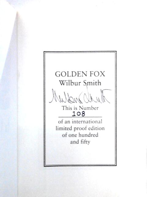 Golden Fox By Wilbur Smith