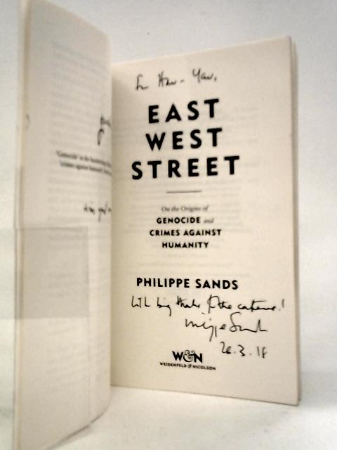 East West Street By Philippe Sands