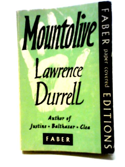 Mountolive By Lawrence Durrell