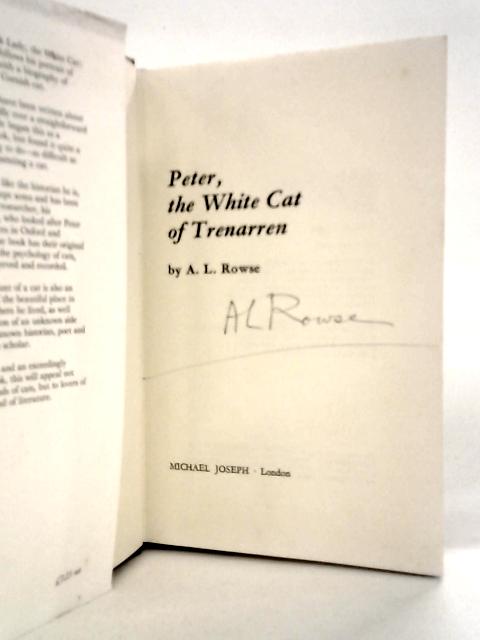 Peter, the White Cat of Trenarren By A.L.Rowse