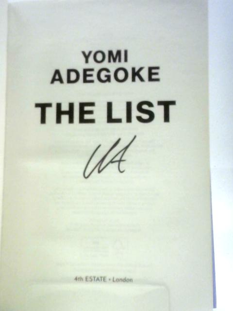 The List By Yomi Adegoke